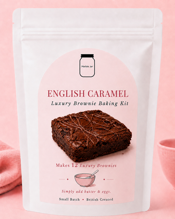 English Caramel™ Luxury Brownie Baking Kit | Makes 12 Bakery Quality Brownies