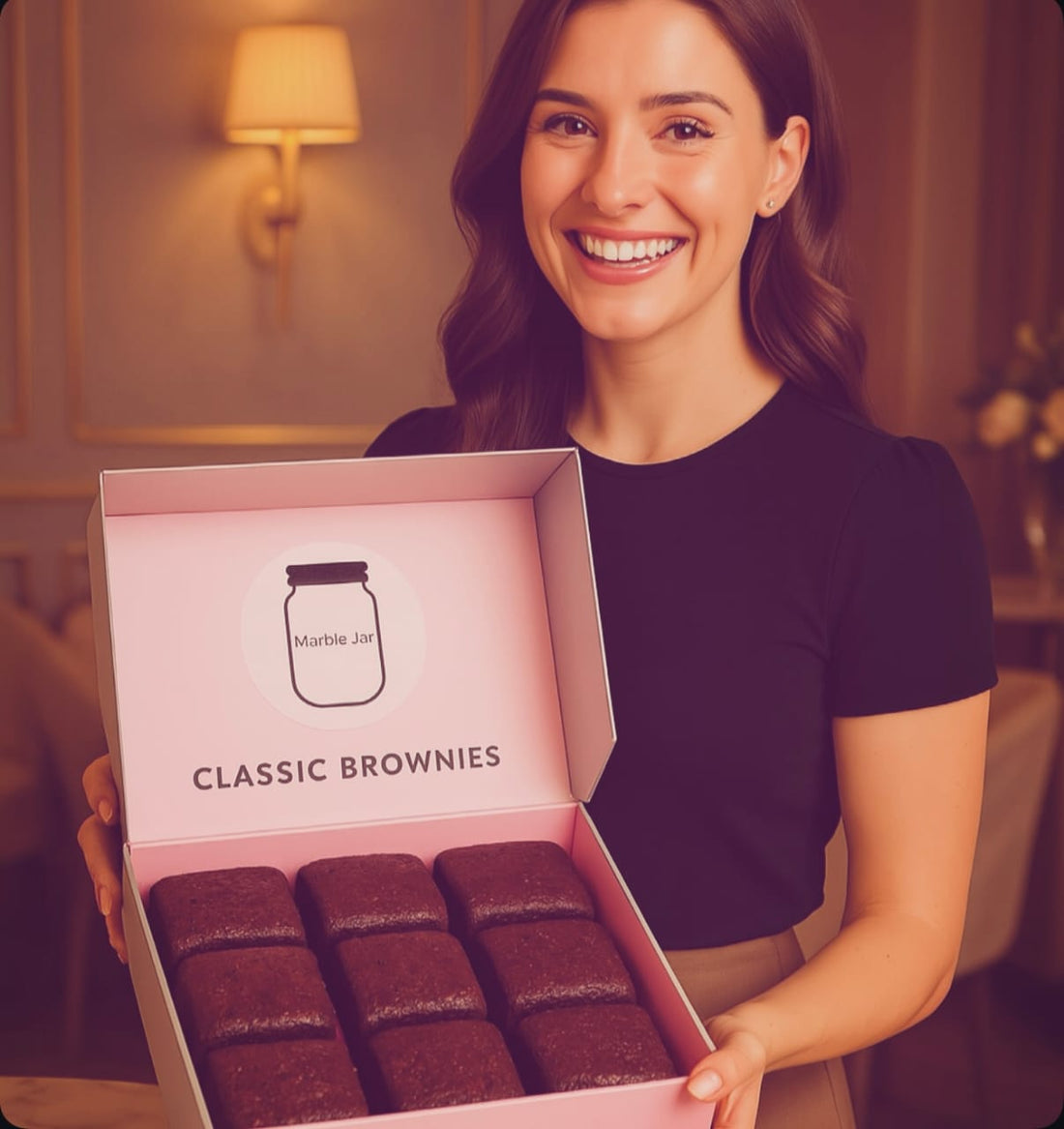 🍫 Classic Chocolate Brownies a Signature of Marble Jar